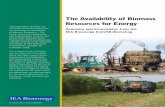Availability of Biomass resources V2 - Bioenergy · Biomass is already a major contributor to world energy needs, and there is scope for expanding this contribution in both developed