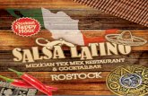 salsa-latino.de · kg Salsa, BBQ Texas und 22 Rumpsteak-Teller 250g argentinisches Rumpsteak Mexican Gemüse, Salat Knoblauchbaguete & Aioli Honey Ribs, Salat Salsa Latino Mix-Teller