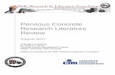 Pervious Concrete Research Literature Review · Pervious Concrete Research Literature Review 2 stress distribution versus time were compared with those of the sand compaction pile