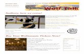Wolf Talk - Waterloo Wolves Midget AAA Hockey Team · 10.11.2014 · Page 2 Wolf Talk Volume 6, Issue 2 Sponsors for 2014-2015 (as of Nov 1/14) To Our Sponsors: Everything the Waterloo