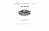 Prosthetics Basics User Manual - United States Department ... · Department of Veterans Affairs . Prosthetics Basics . User Manual . Version 3.0 . Revised October 2016 . May 2004