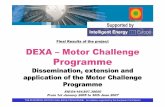 Final Results of the project DEXA – Motor Challenge Programme · Final Results of the project DEXA – Motor Challenge Programme Dissemination, extension and application of the