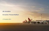 Air Arabia Investor Presentation Arabia IR... · handling for airline operators and airport customers. Maintenance Hangar designed to meet all MRO requirements for entire Air Arabia