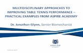 MULTIDISCIPLINARY APPROACHES TO IMPROVING TABLE … · MULTIDISCIPLINARY APPROACHES TO IMPROVING TABLE TENNIS PERFORMANCE ... Biomechanics & PA Dietitian BESPOKE SUPPORT FOR 3 COACHES
