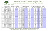 Annoor Islamic Calendar AIC-2019 · $qqrru ,vodplf &hqwuh 3ud\hu 7lph 6rxwkzhvw 0xvolp &rppxqlw\ &hqwuh 60&& (gprqwrq 'dwh 'd\ ri :hhn +lmul 'dwh )dmu)dmu -dpd