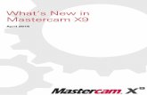 What’s New in Mastercam X9whatsnew.mastercam.com/x9/docs/WhatsNew.pdf · Enhance your Mastercam experience by using the following resources: Mastercam Help—Access Mastercam Help