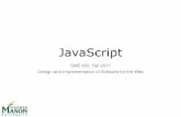 Lecture 2- JavaScript - George Mason Universitytlatoza/teaching/swe432f17/Lecture 2- JavaScript.pdf · LaToza GMU SWE 432 Fall 2017 Pastebins • Code snippet hosted on the web with