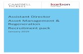 Assistant Director Asset Management & Regeneration ... · • Indicate on the declaration form if you cannot attend any of the interview dates Please note that applications can only