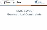 EMC BWEC Geometrical Constraintsindico.gsi.de/event/6681/contribution/6/material/slides/0.pdf · 14-Dec-17 PANDA Mechanical Workshop 3 STT Services EMC BWE Barrel DIRC MVD RI BWE