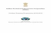 Indian Technical & Economic Cooperation (ITEC) · Indian Technical & Economic Cooperation (ITEC) Civilian Training Programme 2018-2019 Sponsored by Ministry of External Affairs, Government