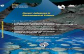 RECENT ADVANCES in - WSEAS · RECENT ADVANCES in ENVIRONMENTAL SCIENCE Proceedings of the 9th International Conference on Energy, Environment, Ecosystems and Sustainable Development