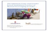 The Inhuman Caste and Gender Based Sanitation Practice of · The Inhuman Cast and Gender Based Sanitation Practice of Manual Scavenging in India…. 4 children face discrimination