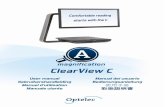 Manuals verplichtingen en adviezen ClearView C User M…  · Web viewPress the blue Menu button in the middle, marked with the word “Menu” to activate the ClearView C settings