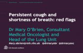 Persistent cough and shortness of breath: red flags... · 2019-06-25 · The Royal Marsden Persistent cough and shortness of breath: red flags Dr Mary O’Brien, Consultant Medical