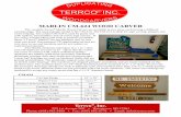 MARLIN CM-624 WOOD CARVER - Terrco Inc MANUAL.pdfThe versatile Terrco® Marlin Wood Carvers are available in two sizes, each having a different carving range. The most popular model