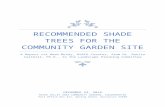Recommended Shade Trees for the Community … · Web viewRecommended Shade Trees for the Community Garden Site A Report via Noah McVay, RVACG Curator, from Dr. Donita Cartmill, Ph.D.,