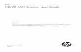 HP P4000 SAN Solution User Guideh20628. · HP P4000SANSolutionUserGuide Abstract ThisguideprovidesinformationforconfiguringandusingtheHPSANSolution.Itincludeshardwareconfigurationand