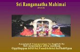 sri ranganatha mahimai vol1 corrected - … Mahimai...Srirangam and decided to stay right there permanently to the disappointment of VibhishaNa. Since, Lord RanganAtha prefers Srirangam