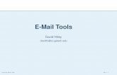 E-Mail Tools - Linux user grouplugatgt.org/content/email_tools/downloads/presentation.pdfRoadmap Introduction Local Mail Utilities One Possible Conﬁguration Fetchmail Procmail SpamAssassin