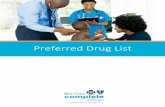 Preferred Drug List - bcbsm.com...Preferred Drug List Effective July 1, 2018 This Preferred Drug List is a list of medicines that are covered by your pharmacy benefit. The list includes