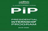 PRESIDENTIALMajor responsibilities of the intern include drafting and editing letters, preparing presentations, and conducting research for the President. The intern also helps coordinate