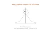 Ring polymer molecular dynamics - University of Oxfordmanolopoulos.chem.ox.ac.uk/downloads/CECAM12.pdf · Ring polymer molecular dynamics 3. Ring polymer reaction rate theory 4. Some