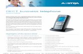 DECT business telephone...DECT business telephone Aastra 632d Aastra 632d is the new ruggedized DECT business phone. It is dust and jet water protected and may be used outside or in
