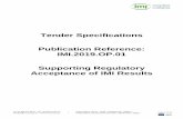 Tender Specifications Publication Reference: IMI.2019.OP ... CALL FOR TENDER...The goal of IMI, particularly in its second phase (IMI2, 2014-2020), is to develop next generation vaccines,