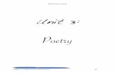 Grade 9 SDL - Portage la Prairie School Division Module 3 Poetry.pdf · 2013-03-27 · Unit 3: Poetry In this unit, we will look at the dreaded topic of poetry. Poetry can sometimes