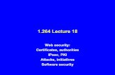 1.264 Lecture 5 - Massachusetts Institute of Technologydspace.mit.edu/.../0/1264_lecture_18_F2002.pdf · – IP spoofing (fake IP source address) is often used – TCPv4 is not designed