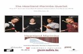 The Heartland Marimba Quartet · of new music, and has expertise in contemporary, classical, and African (Ewe) percussion. ... Marimba 1 and Marimba 3 should share a 4.3 octave marimba