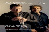 ROMAIN LELEU & THIERRY ESCAICH - Auditorium · 2019-12-20 · Romain Leleu a publié plusieurs disques salués par la critique et le public (Aparté, Harmonia Mundi). Il donne de