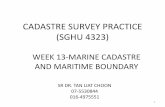 CADASTRE SURVEY PRACTICE (SGHU 4323) · Oil & Gas Exploration Areas 6 4 3. Marine SpaceConceptual Diagram ... asli di dalam dan di dasar laut seperti kaedah pemberimilikan dalamkonsepkadaster.