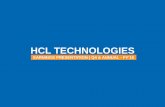 HCL TECHNOLOGIES · HCL FS ranked “best in class” in Thought Leadership & Customer Engagement categories by Towergroup Outsourcing ranking. A large Insurer in Europe wins a Celent
