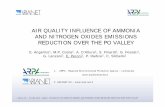 AIR QUALITY INFLUENCE OF AMMONIA AND NITROGEN OXIDES ... · AIR QUALITY INFLUENCE OF AMMONIA AND NITROGEN OXIDES EMISSIONS REDUCTION OVER THE PO VALLEY E. Angelino1 ... via Santuario