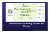 Nominations for Young Leaders for Change - Paryavaran Mitra Mitra Best Student Jury Presentation.pdf · Bharatiya Vidya Bhavan, Hyderabad Salil’s action project involved working