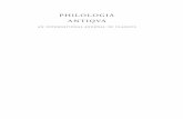Philologia Antiqua : An International Journal of Classics - 2010 - 3 … · 2013-07-16 · 24. Fedro DALLA FAVOLA AL PROVERBIO, DAL PROVERBIO ALLA FAVOLA. GENESI E FORTUNA DELL’ELEMENTO