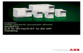 Low voltage AC drives ABB general purpose drives ACS310 0.5 to … · 2018-05-10 · tanks. Storage tanks may be located within processes such as pulp and paper for supplying process