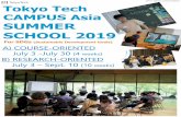 (For other universities) Tokyo Tech CAMPUS Asia ......Beginning the program is the field trip in which summer school participants from all over the world, including Tokyo Tech students,