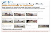 Exercise programmes for patients Osteoarthritis of …...Exercise programmes for patients Osteoarthritis of the knee This leaflet describes exercises which are designed to improve