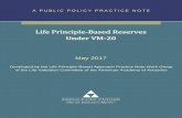 Life Principle-Based Reserves Under VM-20 · insurance can be found in VM-02 Section 3.B. Reserve requirements for pre-need life insurance follow VM-A and VM-C. • Industrial life