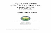 AQUACULTURE Best Management Practices · Any person who violates any provision of the Florida Aquaculture Policy Act, Chapter 597, F.S., or the Aquaculture Best Management Practices,