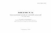 ISSN 2409-563X. MEDICUS. 2016. № 2 (8).scimedicus.ru/d/743528/d/medicusno2(8)march.pdfISSN 2409-563X. MEDICUS. 2016. 2 (8). 2 UDC 61 LBC 72 MEDICUS International medical scientific