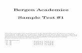 Bergen Academies Sample Test #1bca-admissions.bergen.org/SampleQuestions.pdfBergen Academies Sample Test #1 This test resembles the math portion of the Bergen County Academies entrance