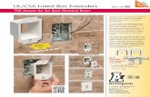 W! UL/CSA Listed Box Extenders - Graybar · box extenders. DO cut the flanges off both sides of “inner“ BE1 box extender(s). No BE3 or BE4 Box Extenders on the truck? No worries!