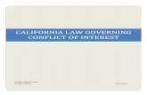 CALIFORNIA LAW GOVERNING CONFLICT OF INTEREST · 2016-12-22 · On September 19, 2014, Governor Brown signed Senate Bill 952 effective January 1, 2015. 5. Senate Bill 952 amends Government