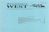 ISSN 0734-4988 Ancestors WEST - sbgen.orgAncestors WEST SANTA BARBARA COUNTYGENEALOGICALSOCIETY ISSN 0734-4988 Volume 21, Number 1, Fall 1994 IN THIS ISSUE Earle Ovington - Pioneer