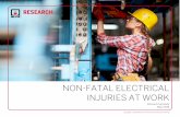 NON-FATAL ELECTRICAL INJURIES AT WORK · 2019-05-15 · NFPA Research • pg. 1 NON-FATAL ELECTRICAL . INJURIES AT WORK, 2012 – 2016 . FINDINGS • 9,760 workers in the U.S. were