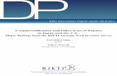 Commercialization and other uses of patents in …DP RIETI Discussion Paper Series 09-E-011 Commercialization and Other Uses of Patents in Japan and the U.S.: Major findings from the