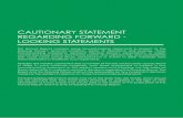 CAUTIONARY STATEMENT REGARDING FORWARD - LOOKING STATEMENTSdayang.listedcompany.com/misc/ar2014.pdf · CAUTIONARY STATEMENT REGARDING FORWARD - LOOKING STATEMENTS ... – Catering